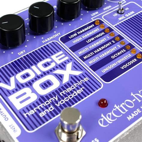 electro harmonix e h ehx voice box|vocal delay pedal.